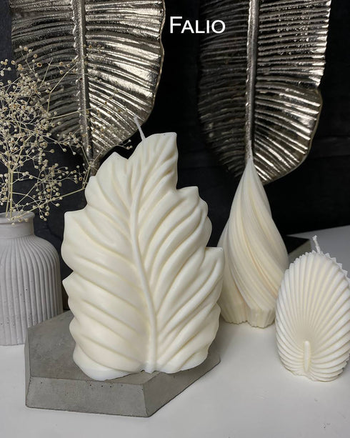 Soy candle Fern leaf, Custom candle, Candle sculpture, Natural soy wax, Handmade candle