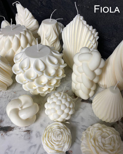 Soy candles Set of 3 Bubbles, Custom candle, Candle sculpture, Natural soy wax