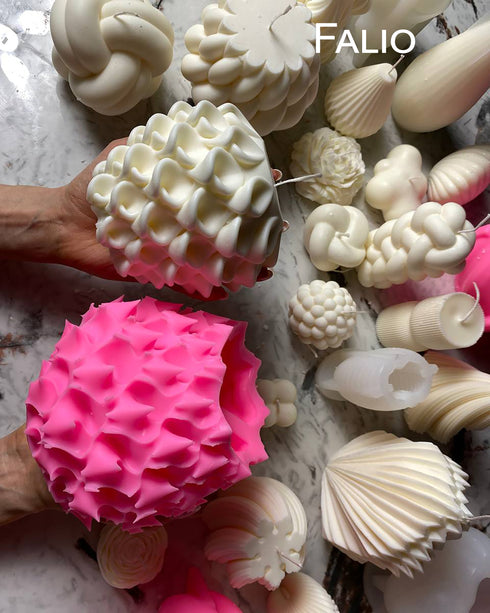 Soy candle Botanical, Custom candle, Candle sculpture, Natural soy wax