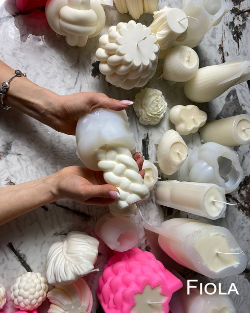 Soy candles Set of 3 Bubbles, Custom candle, Candle sculpture, Natural soy wax