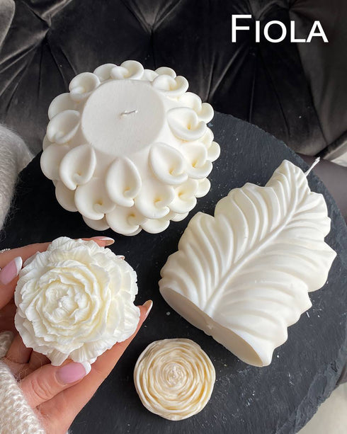 Soy candles Set of 4 Flowers, Custom candle, Aesthetic candles, Natural soy wax