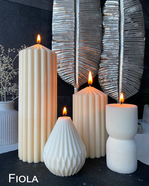 Soy candles Set of 4, Home decor candles, Unscented candles, Luxury candles