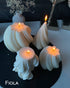 Decorative candles Set of 4, Soy wax candles Waves, Soy candle gift set, Candles