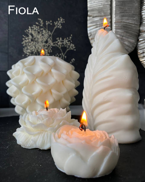 Soy candles Set of 4 Flowers, Custom candle, Aesthetic candles, Natural soy wax