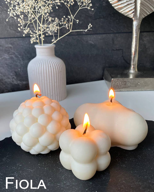 Handmade candles Set of 3 Mini, Soy candles, Decorative candle, Candle sculpture