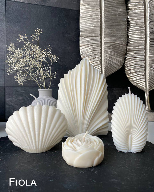 Soy candles Set of 4, Sculpture candles Nautical, Gift ideas, Unscented candles