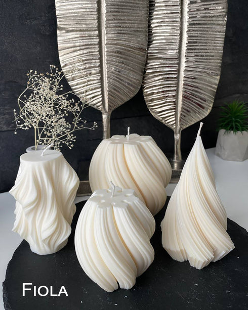 Candles Set of 4, Soy candles Waves, Soy candle gift set, Candles, Decorative candles