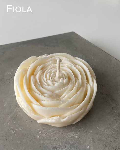 Modern candles Set of 4, Soy candles Flowers, Gift ideas, Sculpture candles