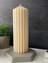 Handmade candle Set of 4, Sculpture candles Column, Minimalist candles