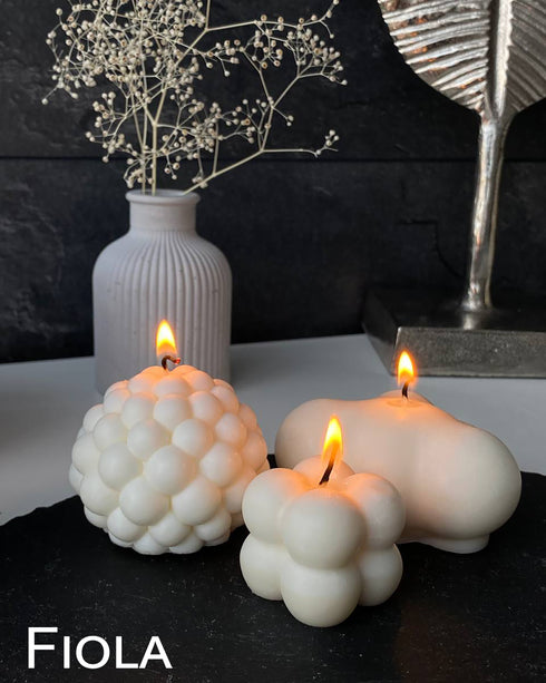 Handmade candles Set of 3 Mini, Soy candles, Decorative candle, Candle sculpture