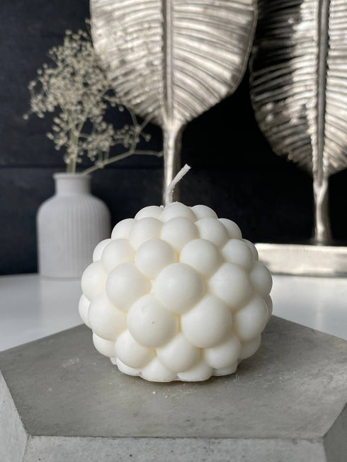 Soy candles Set of 3 Bubbles, Custom candle, Candle sculpture, Natural soy wax