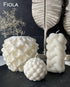 Soy candles Set of 3 Bubbles, Custom candle, Candle sculpture, Natural soy wax